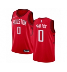 Men's Nike Houston Rockets #0 De'Anthony Melton Red Swingman Jersey - Earned Edition