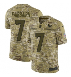 Men's Nike Houston Texans #7 Ka'imi Fairbairn Limited Camo 2018 Salute to Service NFL Jersey