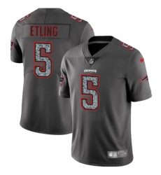 Youth Nike New England Patriots #5 Danny Etling Gray Static Untouchable Limited NFL Jersey