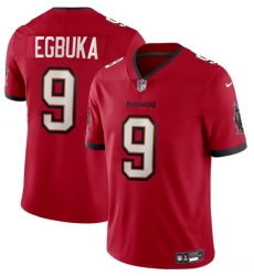 Men's Tampa Bay Buccaneers #9 Emeka Egbuka Red 2025 Draft Vapor Limited Football Stitched Jersey