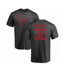 Football Houston Texans #32 Lonnie Johnson Ash One Color T-Shirt