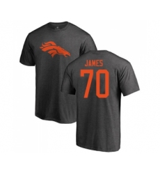 Football Denver Broncos #70 Ja'Wuan James Ash One Color T-Shirt