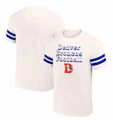 Men's Denver Broncos Cream X Darius Rucker Collection Vintage T Shirt