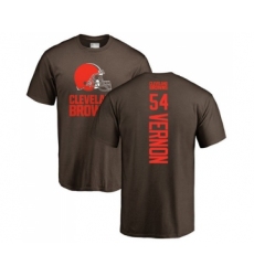 Football Cleveland Browns #54 Olivier Vernon Brown Backer T-Shirt