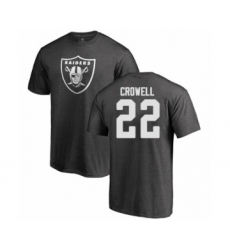 Football Oakland Raiders #22 Isaiah Crowell Ash One Color T-Shirt