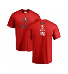 Football Tampa Bay Buccaneers #9 Matt Gay Red Backer T-Shirt