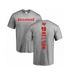 Football Tampa Bay Buccaneers #98 Anthony Nelson Ash Backer T-Shirt