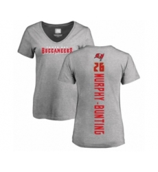 Football Women's Tampa Bay Buccaneers #26 Sean Murphy-Bunting Ash Backer T-Shirt