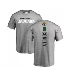 Football Jacksonville Jaguars #18 Chris Conley Ash Backer T-Shirt