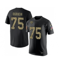 Football Men's Jacksonville Jaguars #75 Cedric Ogbuehi Black Camo Salute to Service T-Shirt