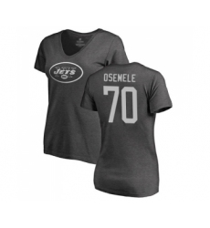 Football Women's New York Jets #70 Kelechi Osemele Ash One Color T-Shirt