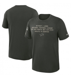 Men's Detroit Lions Dark Green 2025 Salute to Service Sideline Slub Dri-FIT T-Shirt