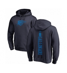 Basketball Oklahoma City Thunder #8 Danilo Gallinari Navy Blue One Color Backer Pullover Hoodie