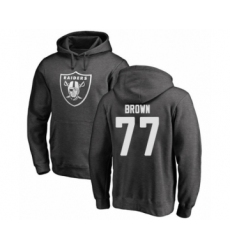 Football Seattle Seahawks #5 Jason Myers Ash Name & Number Logo Pullover Hoodie