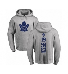 Hockey Toronto Maple Leafs #19 Jason Spezza Ash Backer Pullover Hoodie