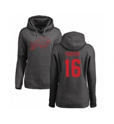 NFL Women's Nike Buffalo Bills #16 Robert Foster Ash One Color Pullover Hoodie