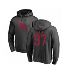 Football Arizona Cardinals #97 Zach Allen Ash One Color Pullover Hoodie