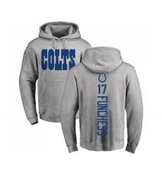 Football Indianapolis Colts #17 Devin Funchess Ash Backer Pullover Hoodie