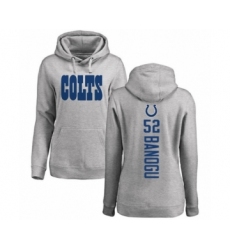 Football Women's Indianapolis Colts #52 Ben Banogu Ash Backer Pullover Hoodie