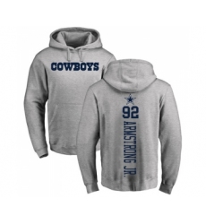Football Dallas Cowboys #92 Dorance Armstrong Jr. Ash Backer Pullover Hoodie