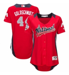 Women's Majestic Arizona Diamondbacks #44 Paul Goldschmidt Game Red National League 2018 MLB All-Star MLB Jersey