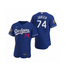 Men's Los Angeles Dodgers #74 Kenley Jansen Nike Royal 2020 World Series Authentic Jersey