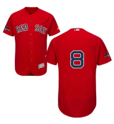 Men's Majestic Boston Red Sox #8 Carl Yastrzemski Red Alternate Flex Base Authentic Collection 2018 World Series Champions MLB Jersey