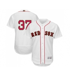 Men's Boston Red Sox #37 Bill Lee White 2019 Gold Program Flex Base Authentic Collection Baseball Jersey