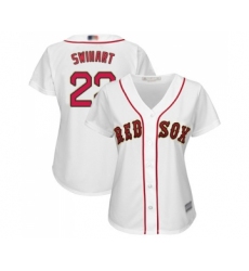 Women's Boston Red Sox #23 Blake Swihart Authentic White 2019 Gold Program Cool Base Baseball Jersey