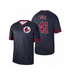 Men's Boston Red Sox #41 Chris Sale Navy Cooperstown Collection Legend Jersey