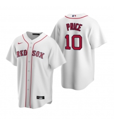 Men's Nike Boston Red Sox #10 David Price White Home Stitched Baseball Jersey