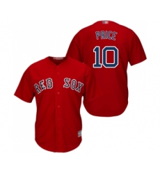 Youth Boston Red Sox #10 David Price Replica Red Alternate Home Cool Base Baseball Jersey