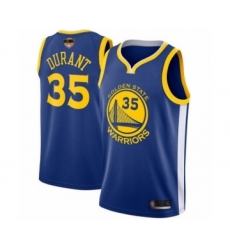 Youth Golden State Warriors #35 Kevin Durant Swingman Royal Blue 2019 Basketball Finals Bound Basketball Jersey - Icon Edition