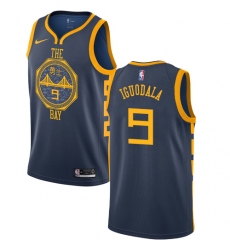 Youth Nike Golden State Warriors #9 Andre Iguodala Swingman Navy Blue NBA Jersey - City Edition