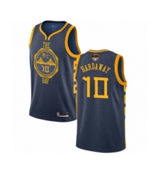 Youth Golden State Warriors #10 Tim Hardaway Swingman Navy Blue Basketball 2019 Basketball Finals Bound Jersey - City Edition