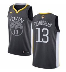 Youth Nike Golden State Warriors #13 Wilt Chamberlain Swingman Black Alternate 2018 NBA Finals Bound NBA Jersey - Statement Edition