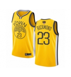 Women's Golden State Warriors #23 Mitch Richmond Yellow Swingman 2019 Basketball Finals Bound Jersey - Earned Edition