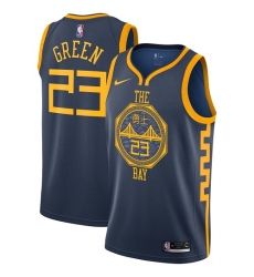 Youth Nike Golden State Warriors #23 Draymond Green Swingman Navy Blue NBA Jersey - City Edition