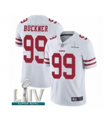 Youth San Francisco 49ers #99 DeForest Buckner White Vapor Untouchable Limited Player Super Bowl LIV Bound Football Jersey
