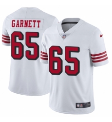 Youth Nike San Francisco 49ers #65 Joshua Garnett Limited White Rush Vapor Untouchable NFL Jersey