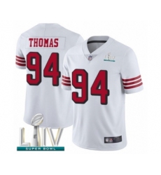 Youth San Francisco 49ers #94 Solomon Thomas Limited White Rush Vapor Untouchable Super Bowl LIV Bound Football Jersey