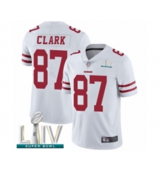 Men's San Francisco 49ers #87 Dwight Clark White Vapor Untouchable Limited Player Super Bowl LIV Bound Football Jersey