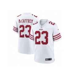 Men's San Francisco 49ers #23 Christian McCaffrey 2022 New White Vapor Untouchable Limited Stitched Jersey Men's San Francisco 49ers #23 Christian McCaffrey 2022 New White Vapor Untouchable Limited Stitched Jersey