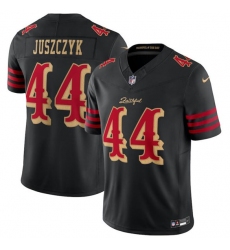 Men's San Francisco 49ers #44 Kyle Juszczyk Black 2025 F.U.S.E. “Rivalries” Vapor Limited Football Stitched Jersey
