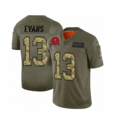 Men's Tampa Bay Buccaneers #13 Mike Evans 2019 Olive Camo Salute to Service Limited Jersey