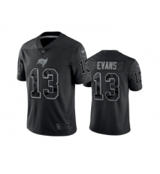 Men's Tampa Bay Buccaneers #13 Mike Evans Black Reflective Limited Stitched Jersey