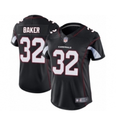 Women's Arizona Cardinals #32 Budda Baker Black Alternate Vapor Untouchable Limited Player Football Jersey