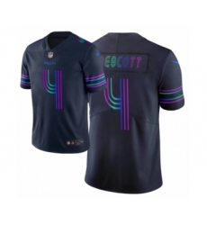 Men Dallas Cowboys #4 Dak Prescott Navy Vapor Limited City Edition Jersey