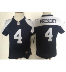 Toddler Dallas Cowboys #4 Dak Prescott Navy Blue Thanksgiving Stitched NFL Nike Game Jersey