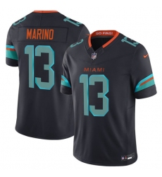 Men's Miami Dolphins #13 Dan Marino Black 2025 F.U.S.E. “Rivalries” Vapor Limited Football Stitched Jersey